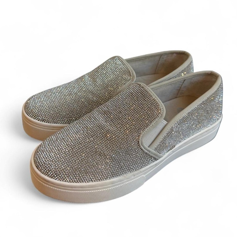 Gianni Bini Rhinestone platform slip-on sneakers
